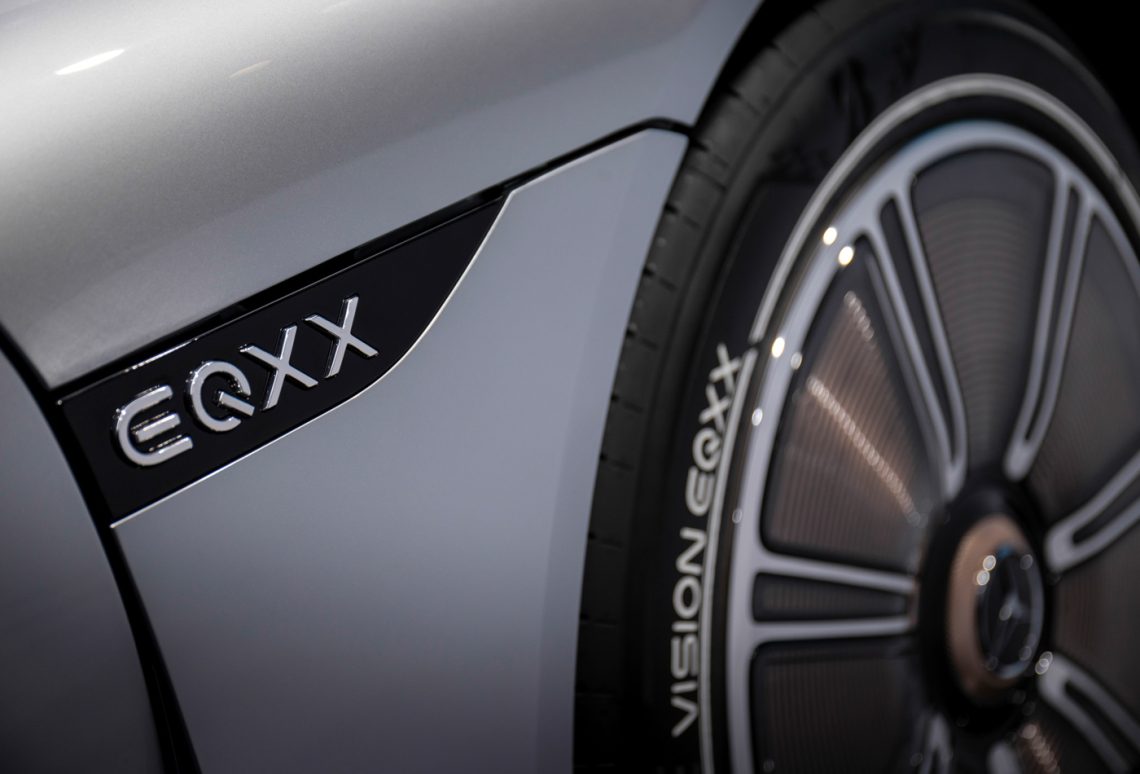 Räder des Mercedes-Benz Vision EQXX
