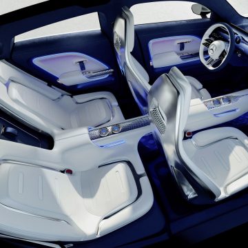 Innenraum des Mercedes-Benz Vision EQXX