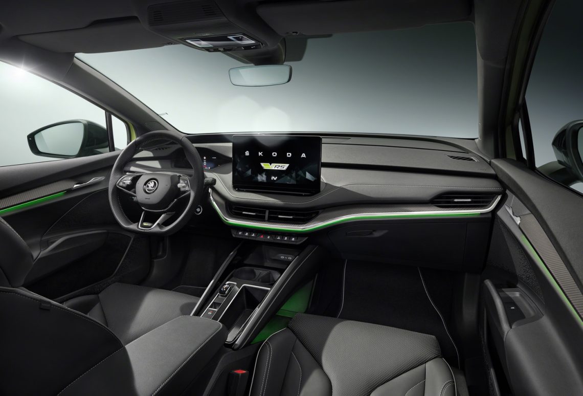 Cockpit des Škoda Enyaq Coupé RS iV