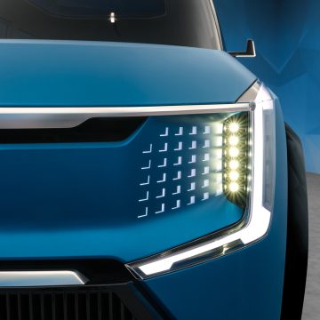 Frontleuchte des Kia Concept EV9