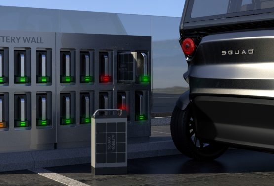 Batteriewechselstation für Squad Solar City Car
