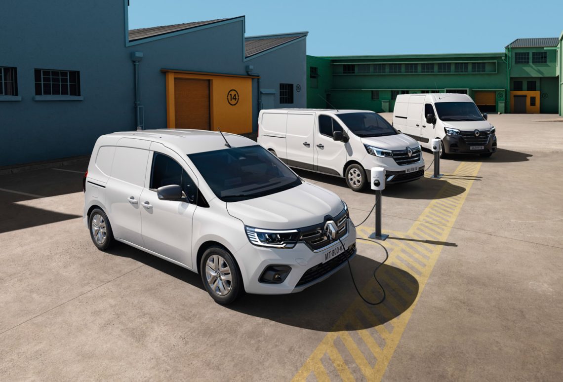 Die drei verschiedenen Elektro-Transporter von Renault.