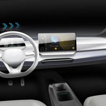 Cockpit-Skizze des VW ID.3 Facelift