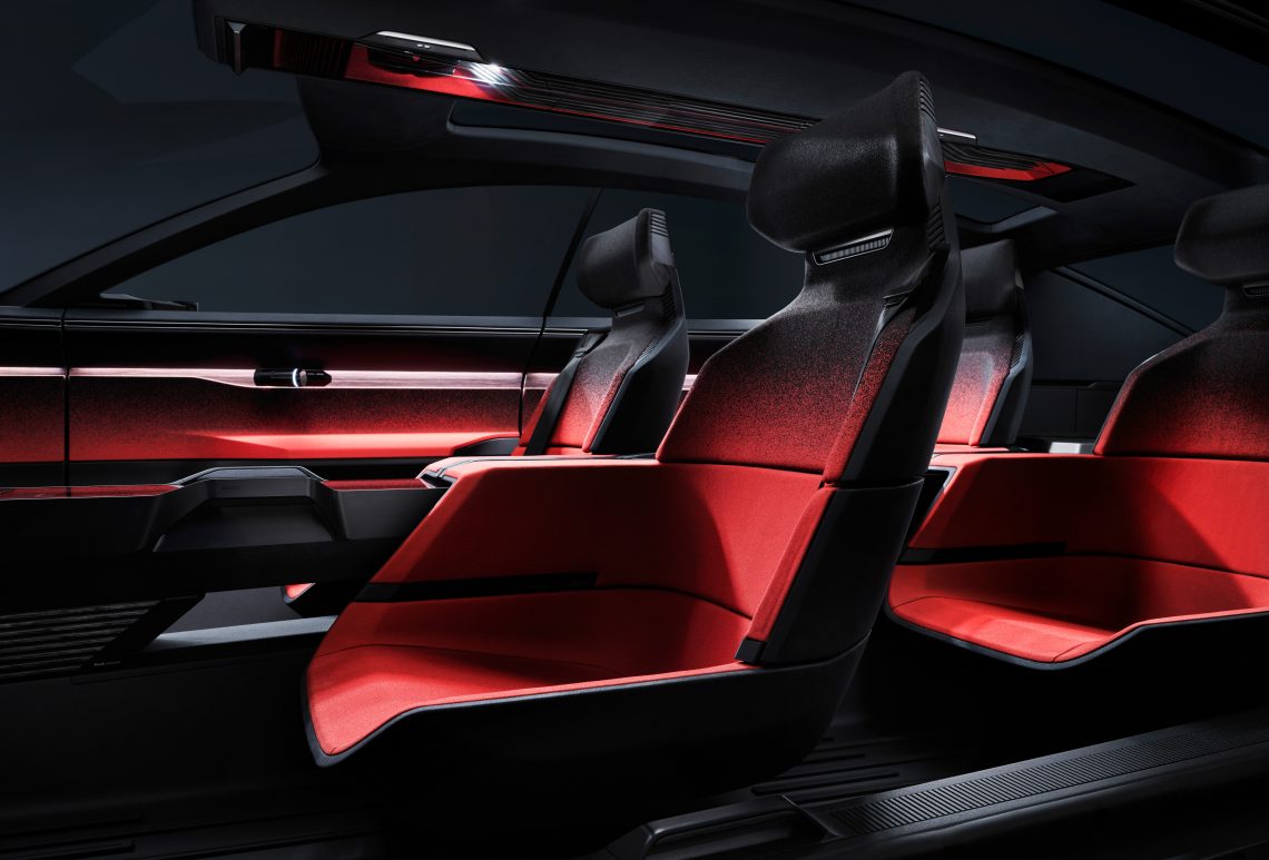 Sitze des Innenraum des Audi Activesphere Concept