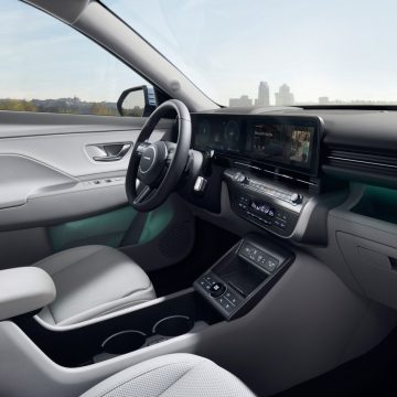 Cockpit des neuen Hyundai Kona Elektro.