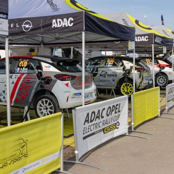 Fahrerlager des ADAC Opel Electric Rally Cup