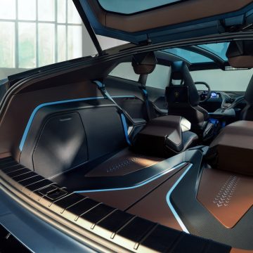 Kofferraum des Lamborghini Lanzador.