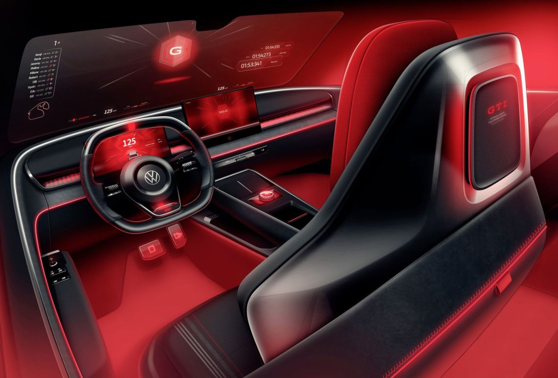 Der Innenraum des Volkswagen ID. GTI Concept