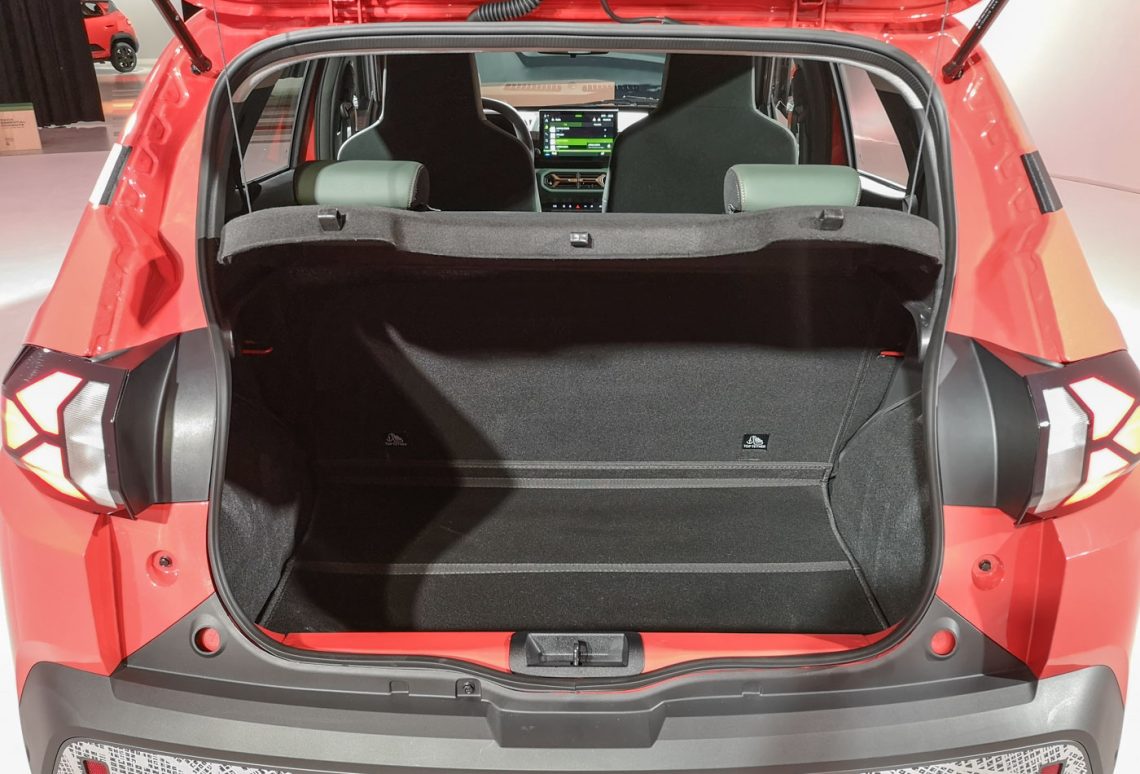 Kofferraum des Dacia Spring Electric Facelift