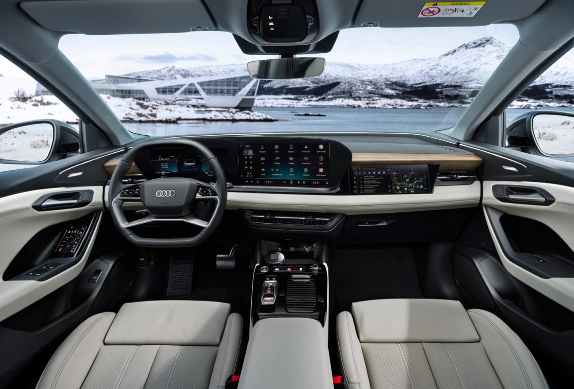 Cockpit des Audi Q6 e-tron quattro