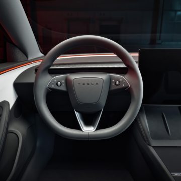 Lenkrad des Tesla Model 3 Performance