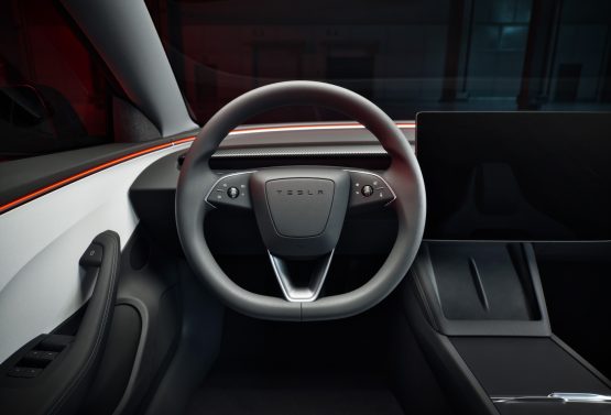 Lenkrad des Tesla Model 3 Performance